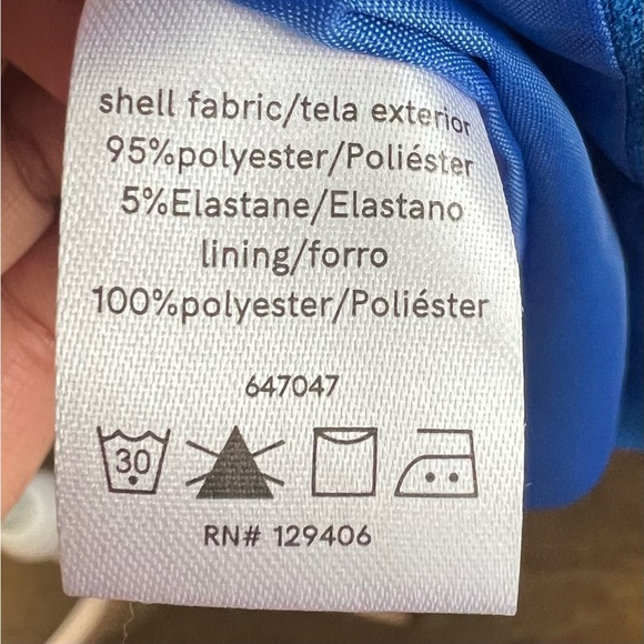 Venus Royal Blue Women’s Open Front Blazer Coat Jacket Size 14 Business Suit - Picture 13 of 15